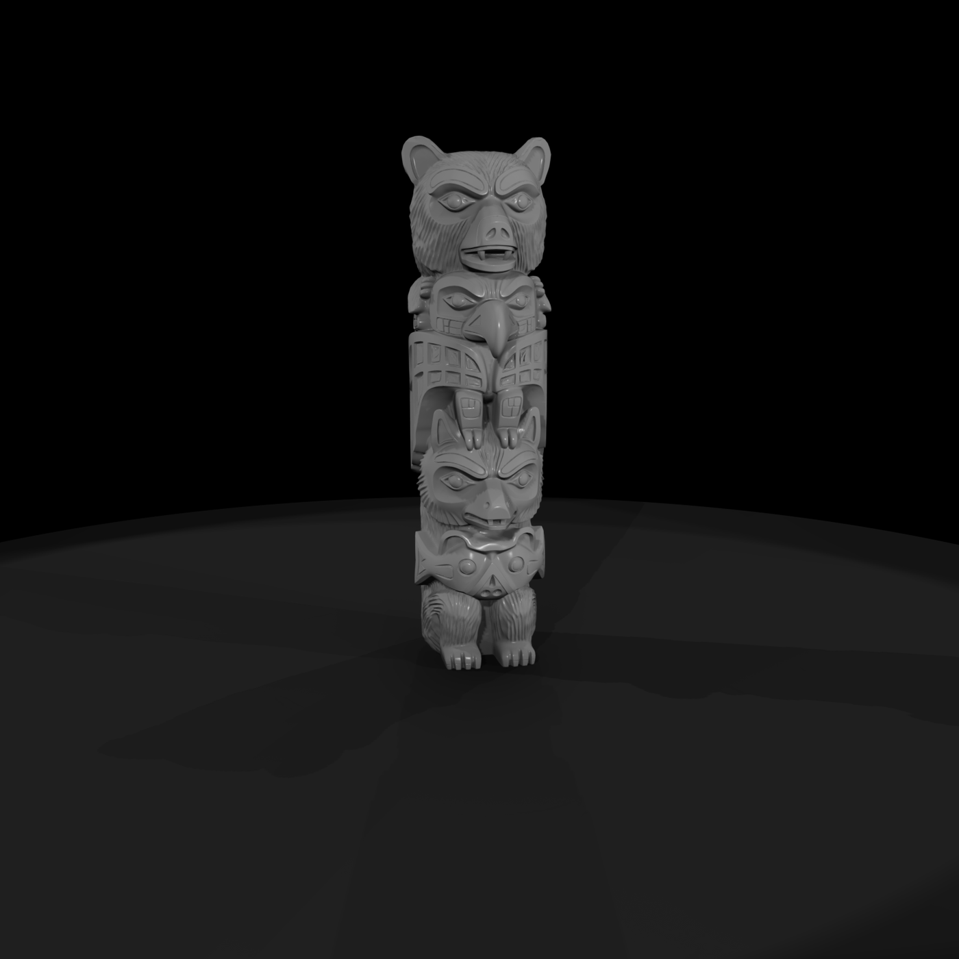 carved totem