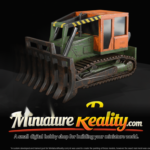 Caterpillar D6E Bulldozer Miniature