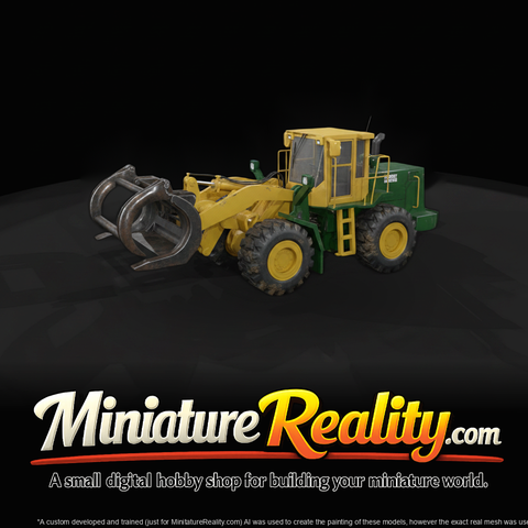Caterpillar Logging Loader with Grapple