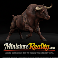 Charging Bull — & Railway ( Friendly) miniature, three-quarter view — thumbnail 2
