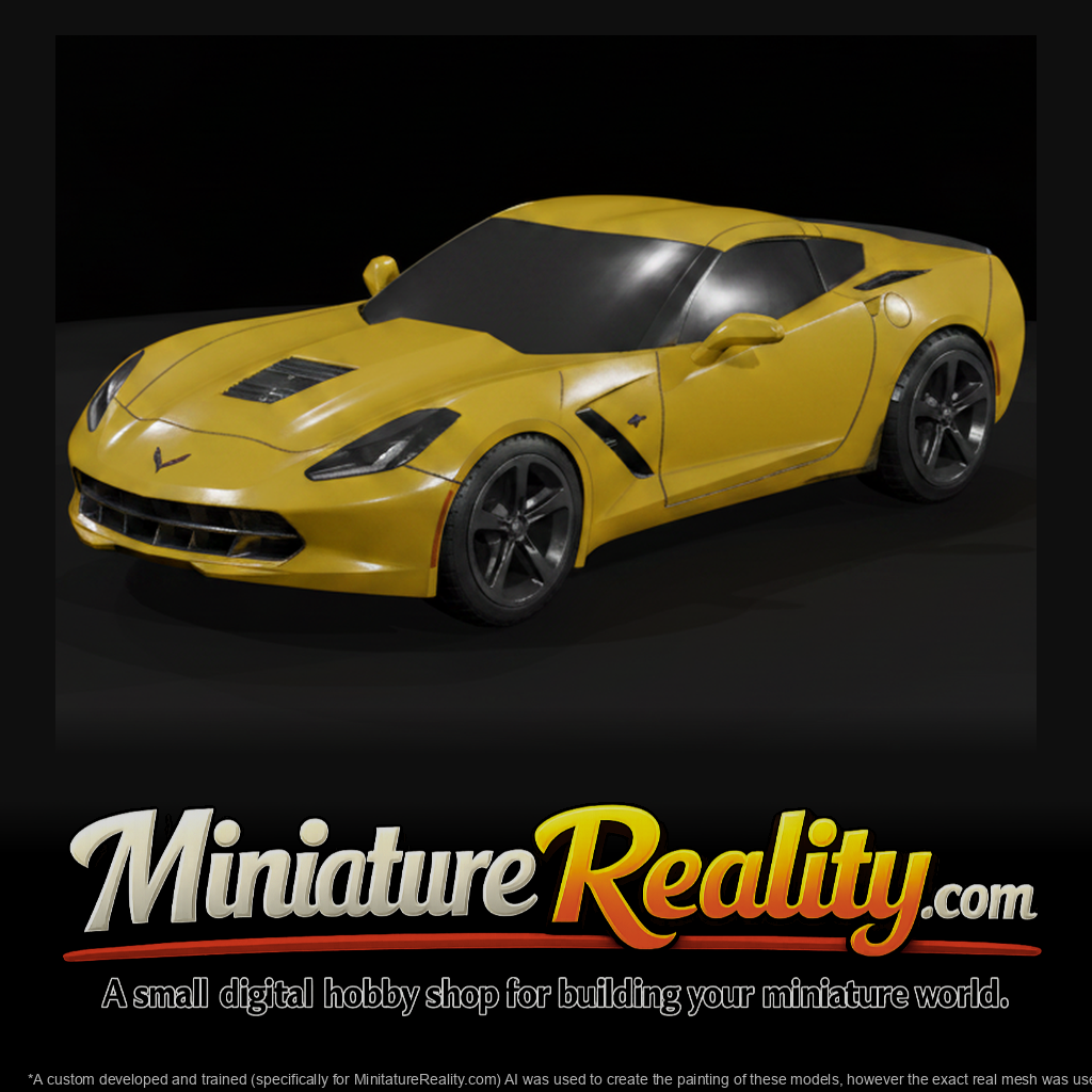 Chevrolet Corvette Stingray C7 Coupe miniature, three-quarter view