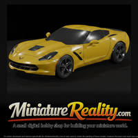 Chevrolet Corvette Stingray C7 Coupe miniature, three-quarter view — thumbnail 3