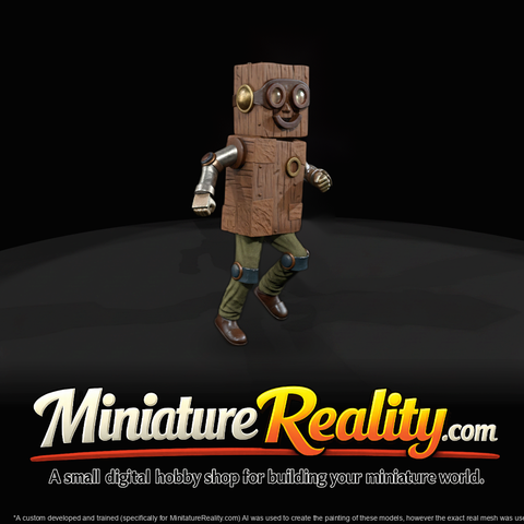 Child Robot Miniature — Walking Pose