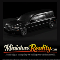 Chrysler 300C Mk1 Hearse miniature, three-quarter view — thumbnail 3