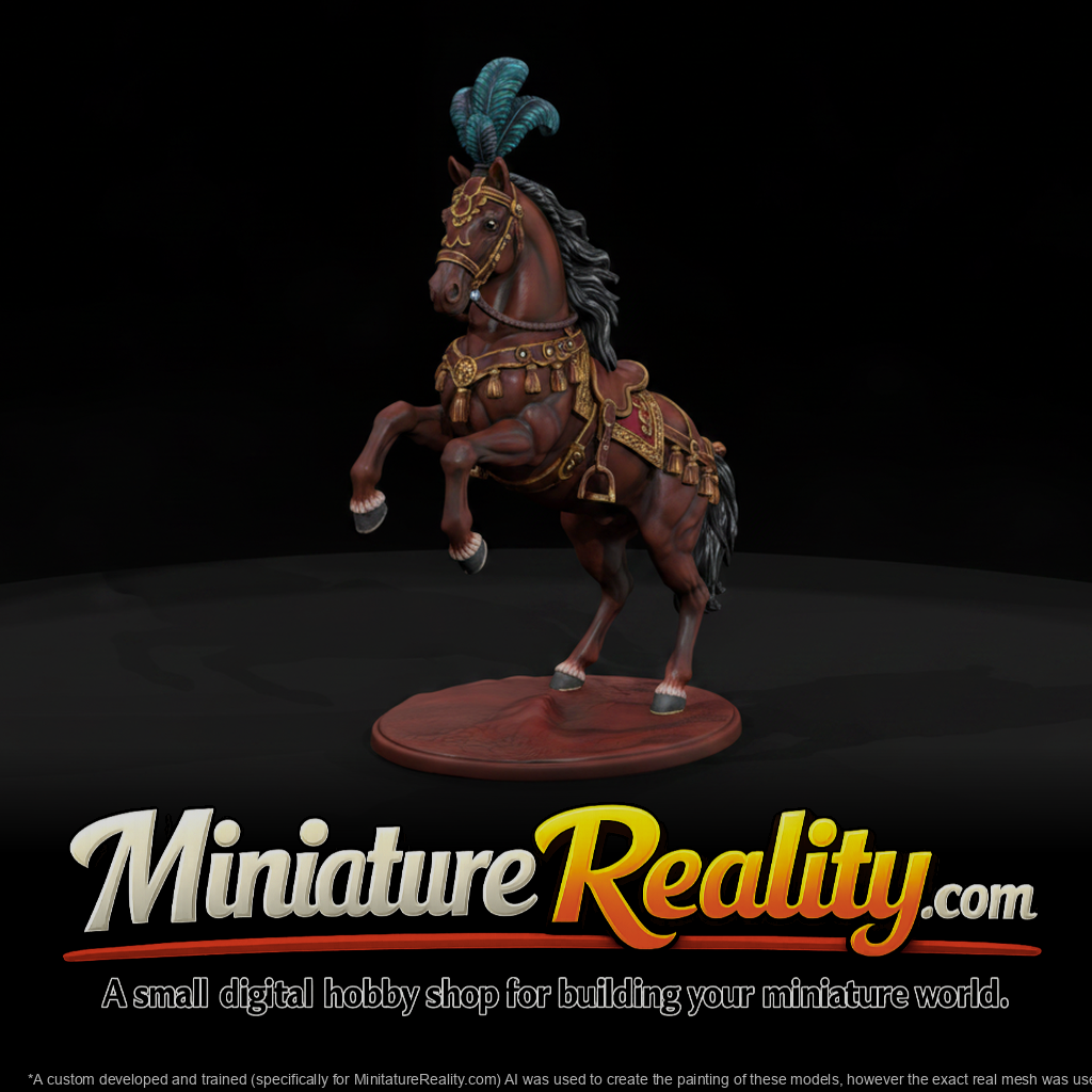 Animal Liberty Horse miniature, three-quarter view
