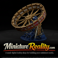 Round-Up Fairground Ride miniature, three-quarter view — thumbnail 1