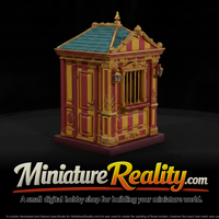 Stall Ticket Booth miniature, three-quarter view — thumbnail 1