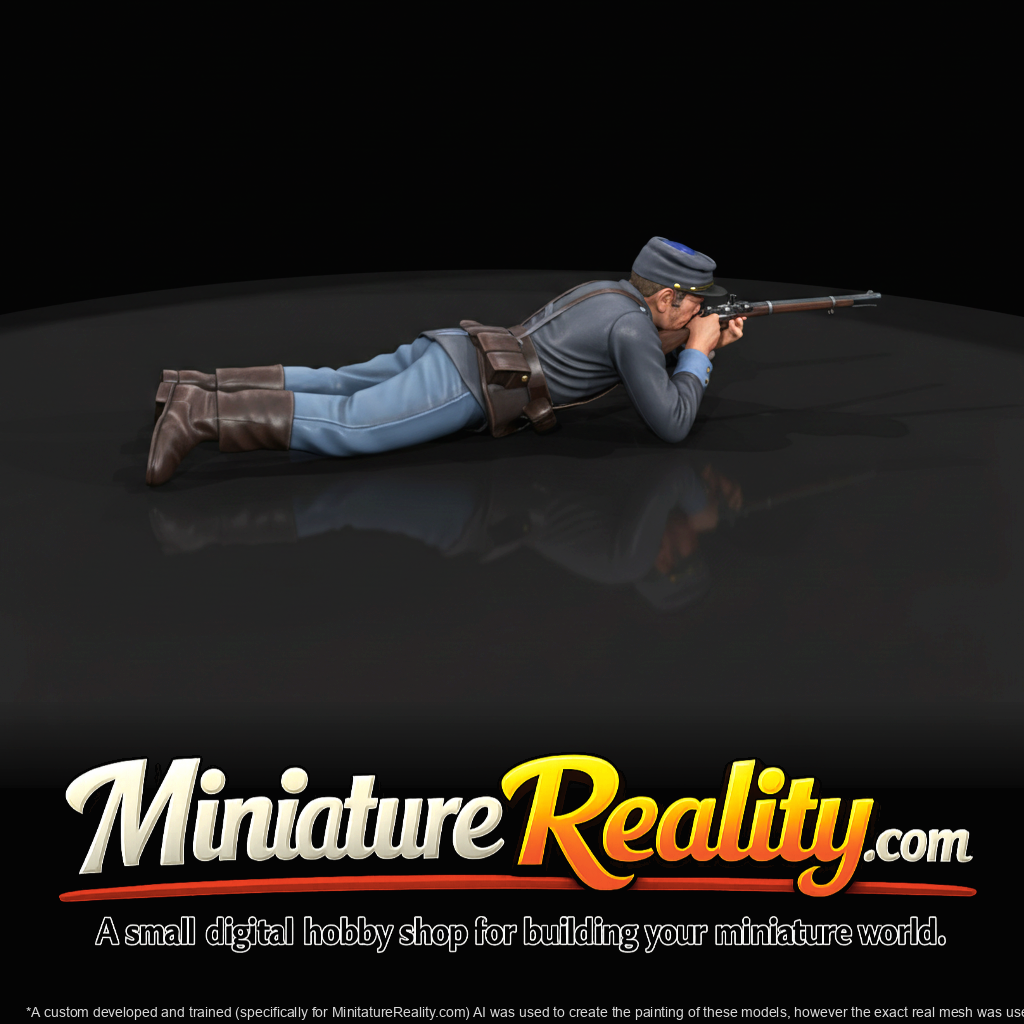 Union Civil War Soldier Figure (1860s) — Private Aiming