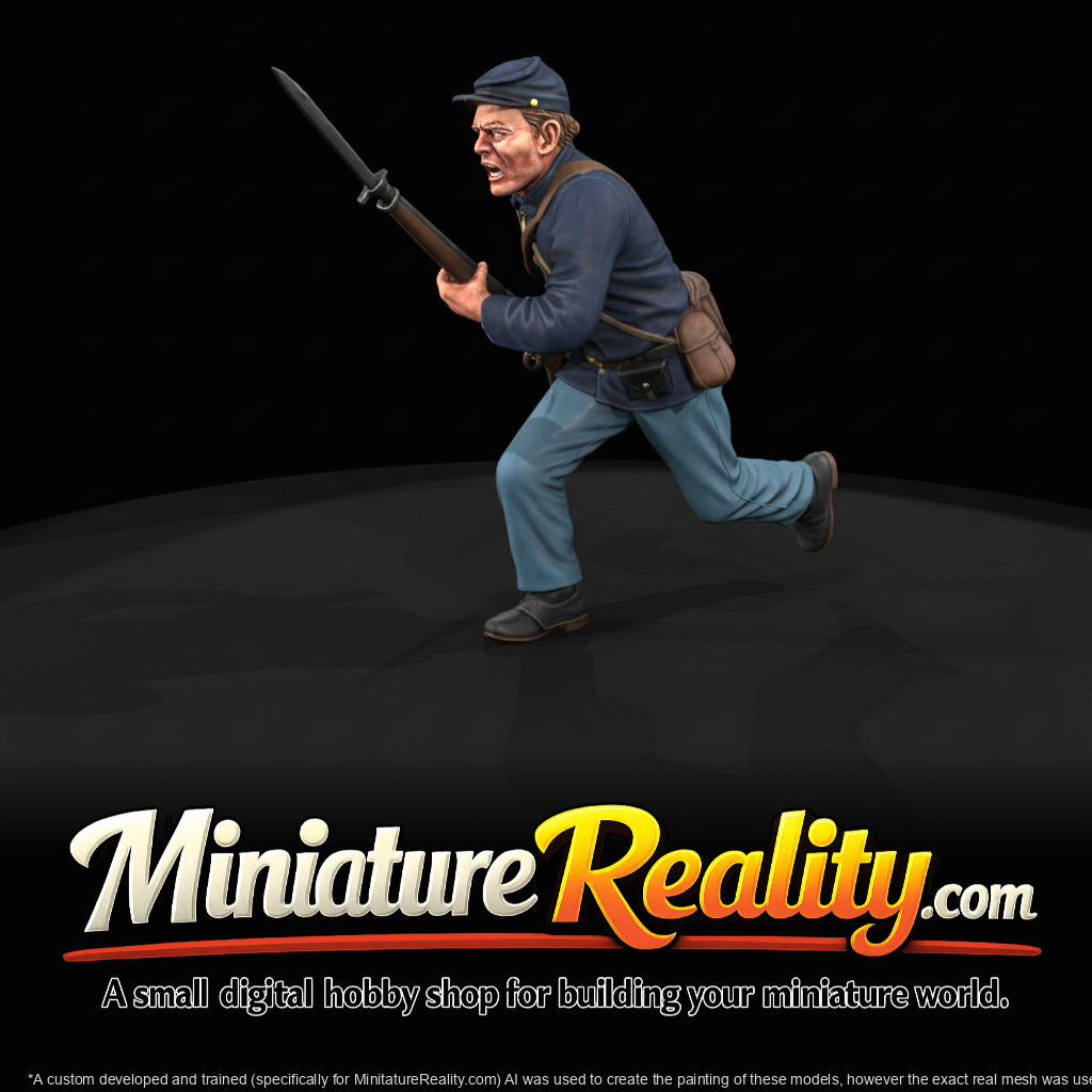 Union Civil War Soldier Figure (1860s) — Soldier Charging