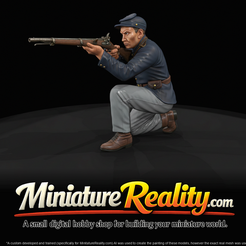 Union Civil War Soldier Figure (1860s) — Soldier Firing