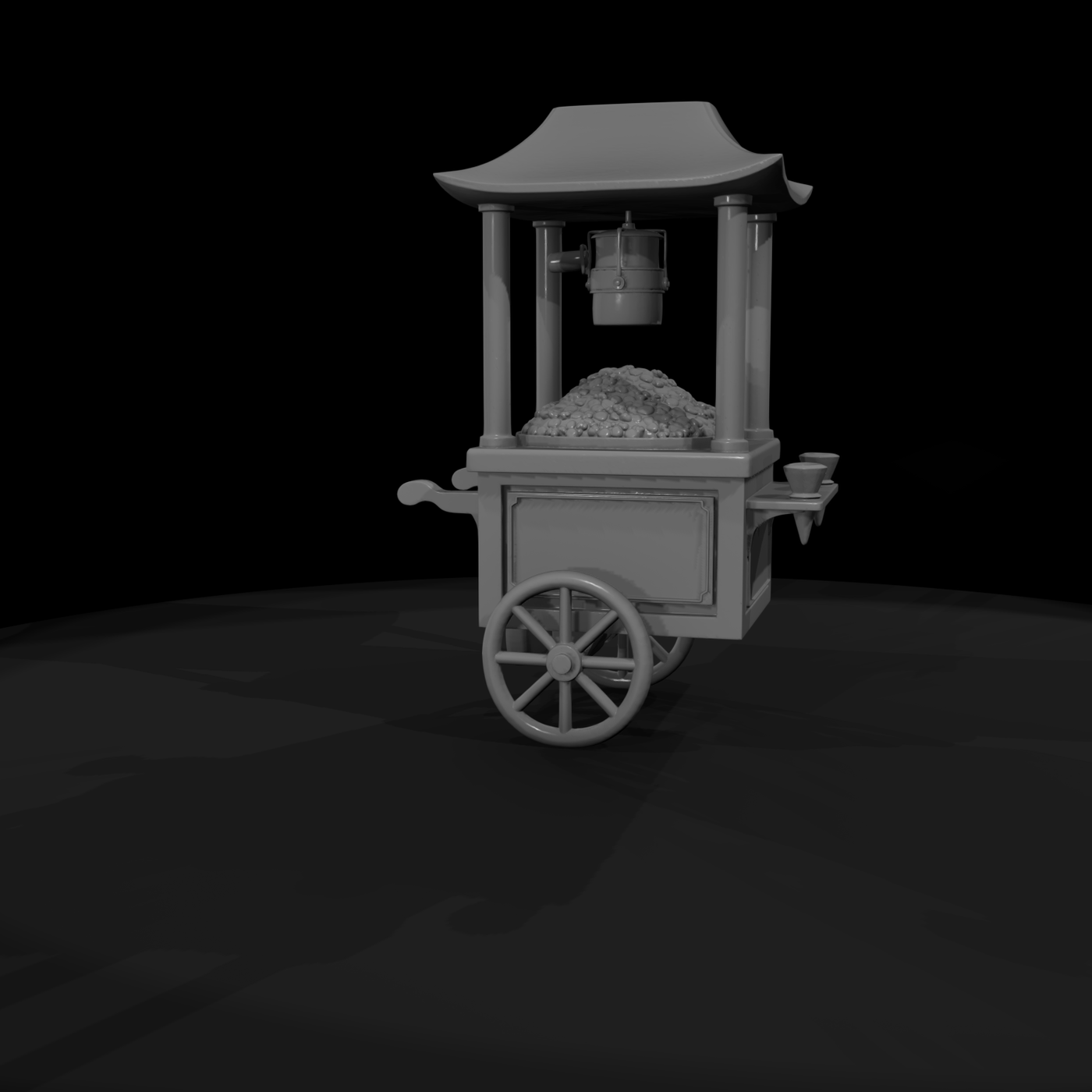 Classic Popcorn Cart