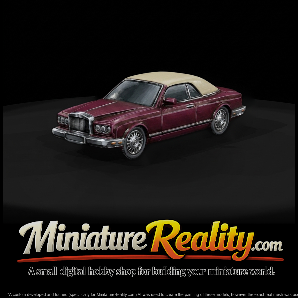 Classic Rolls-Royce Luxury Sedan (Diorama Model)
