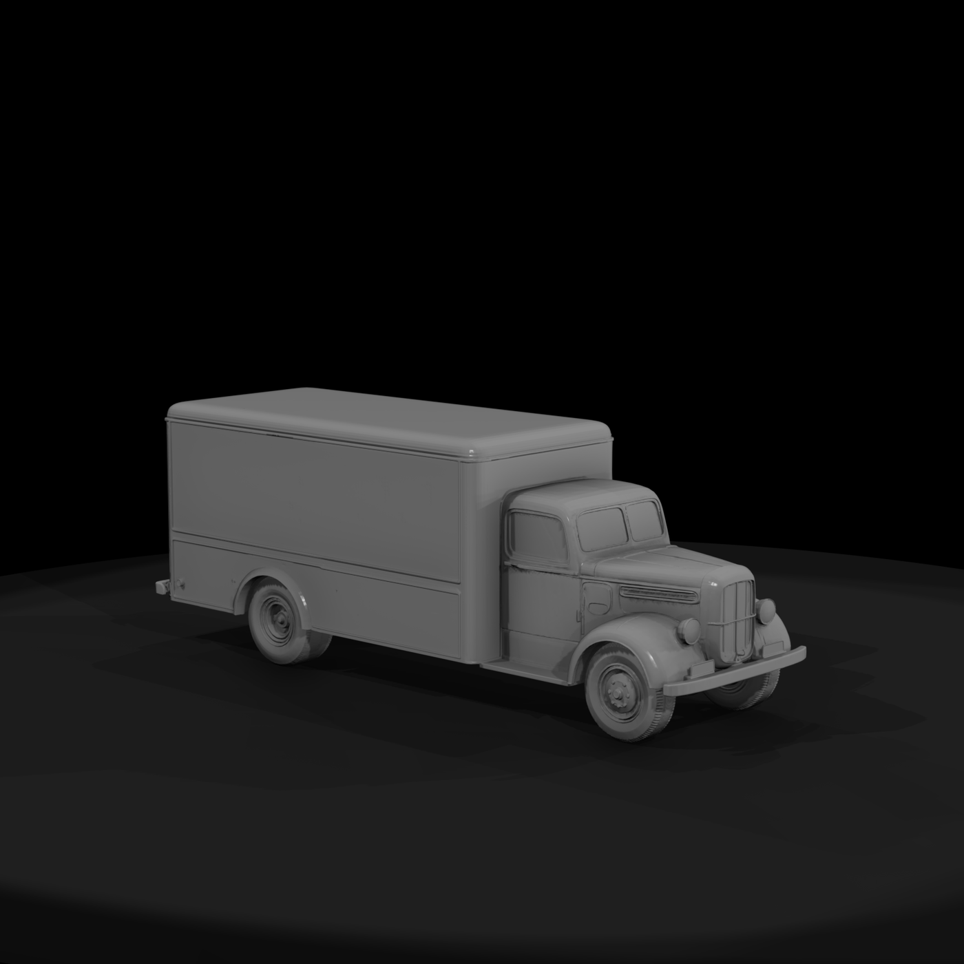 Classic Box Delivery Truck