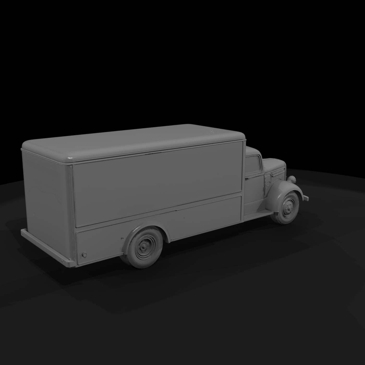 Classic Box Delivery Truck