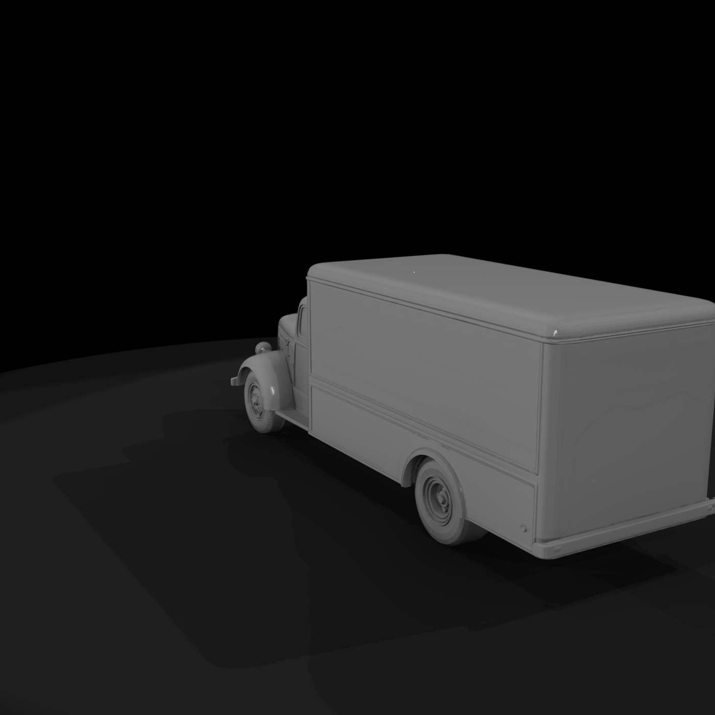 Classic Box Delivery Truck