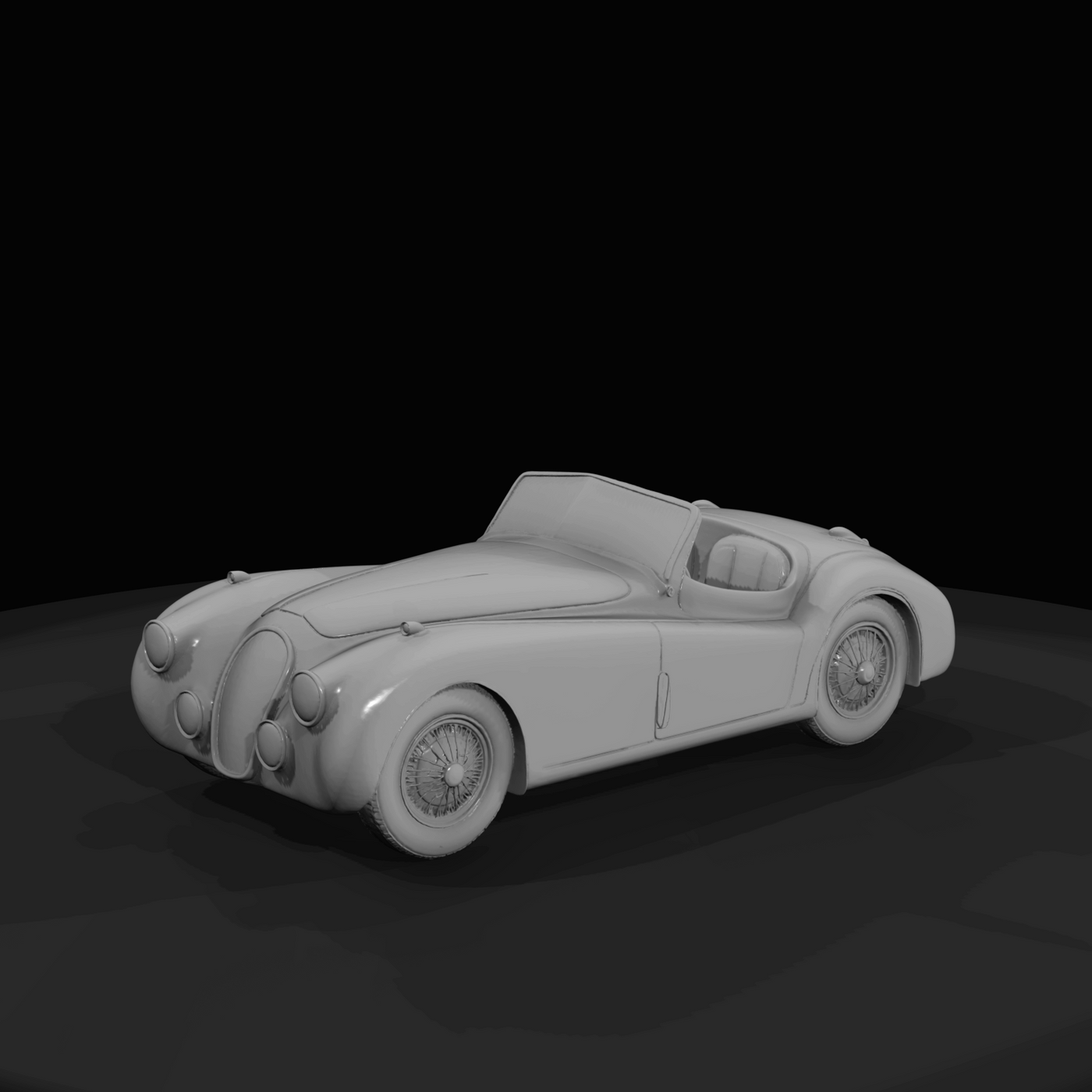 classic convertible roadster (two-seat sports car) (estimated)