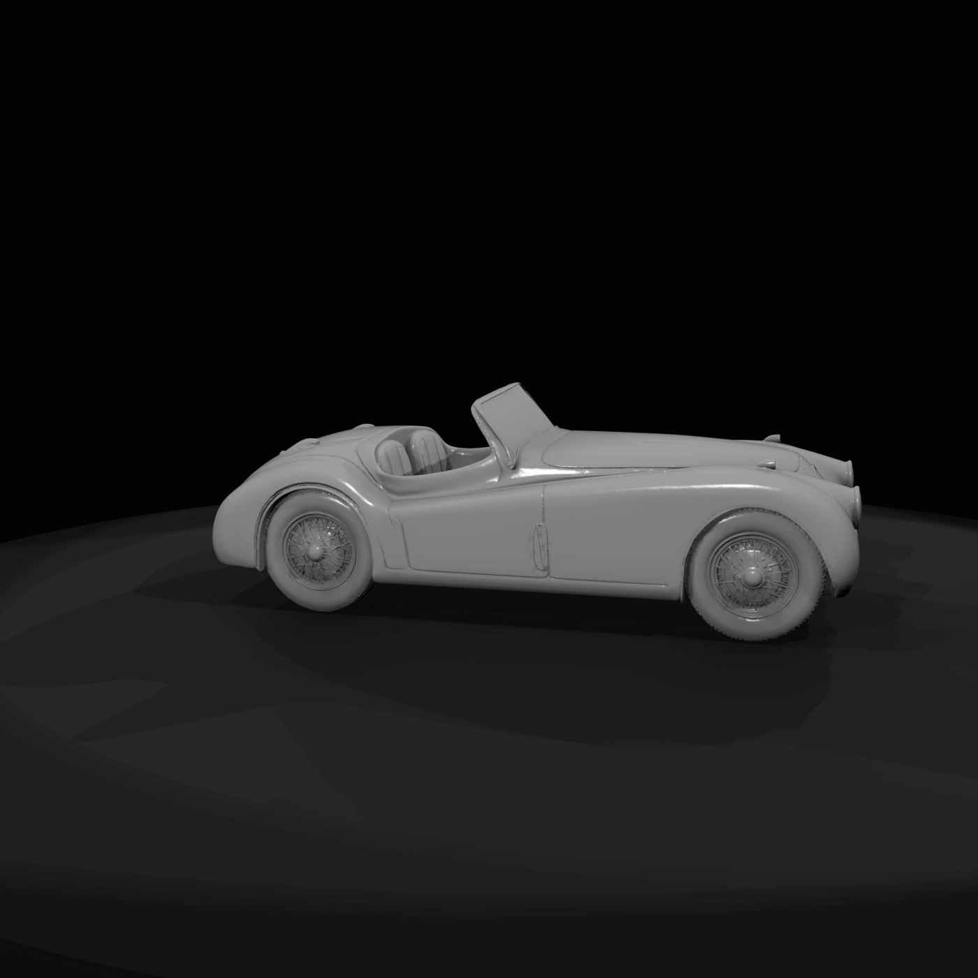 classic convertible roadster (two-seat sports car) (estimated)