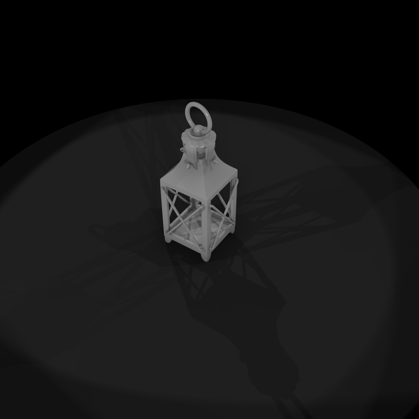 classic rustic metal lantern 3d model 6rLHv06I 1