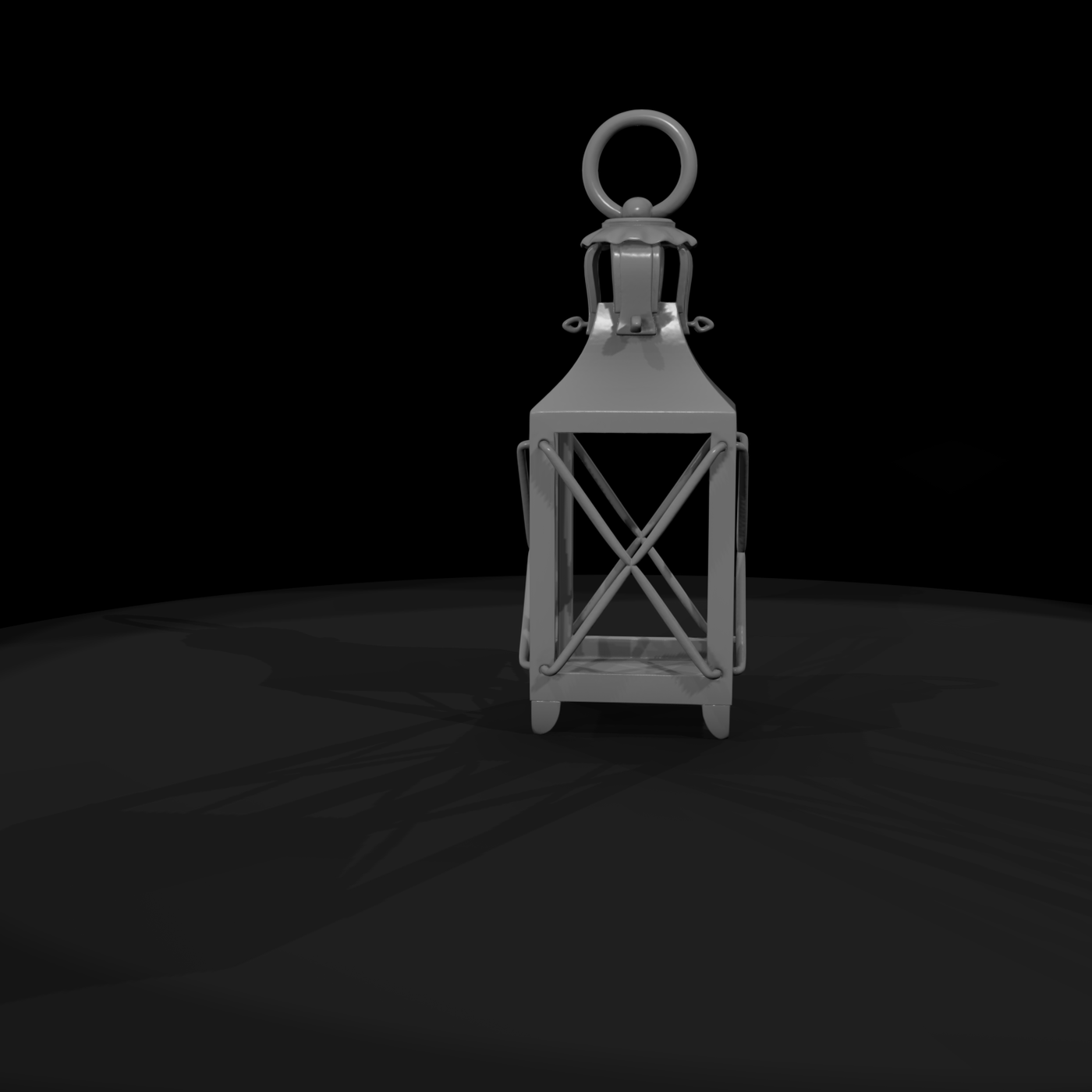 classic rustic metal lantern 3d model 6rLHv06I 1