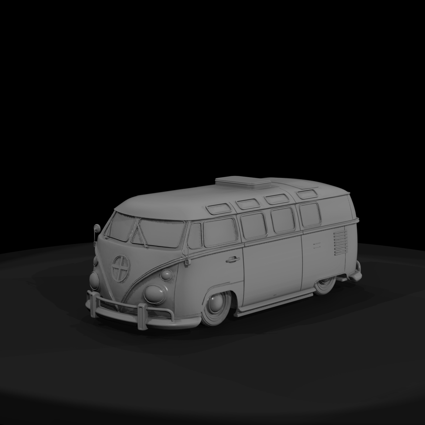 Classic Split Windshield Camper Van