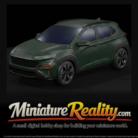 Compact Crossover SUV miniature, three-quarter view