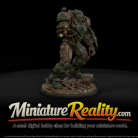 Comic Monster War Machine Bot miniature, three-quarter view — thumbnail 1