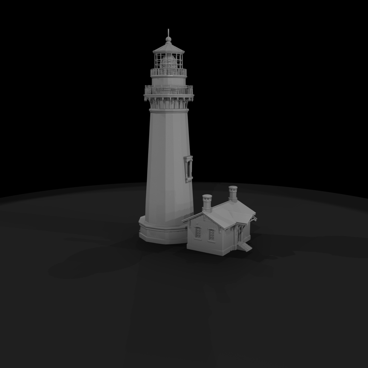 Coastal Masonry Lighthouse — Victorian Tower & Model Railroading