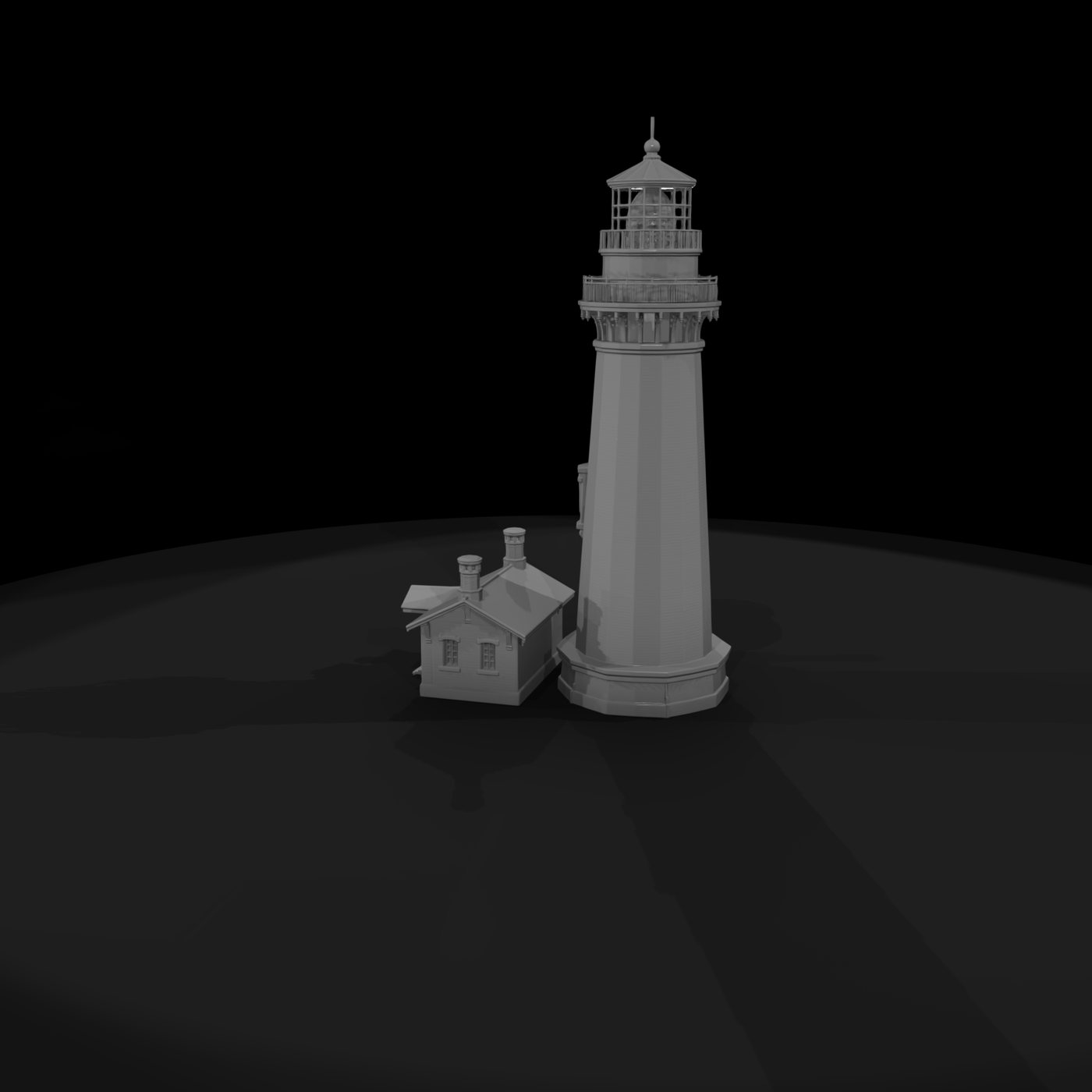 Coastal Masonry Lighthouse — Victorian Tower & Model Railroading