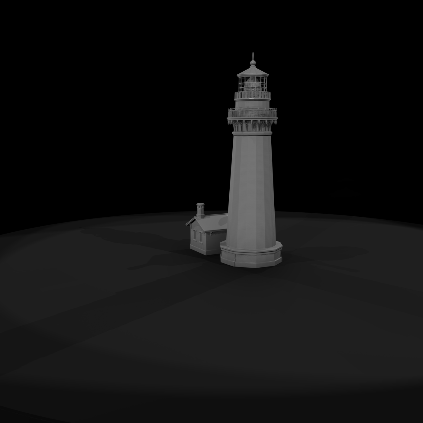 Coastal Masonry Lighthouse — Victorian Tower & Model Railroading