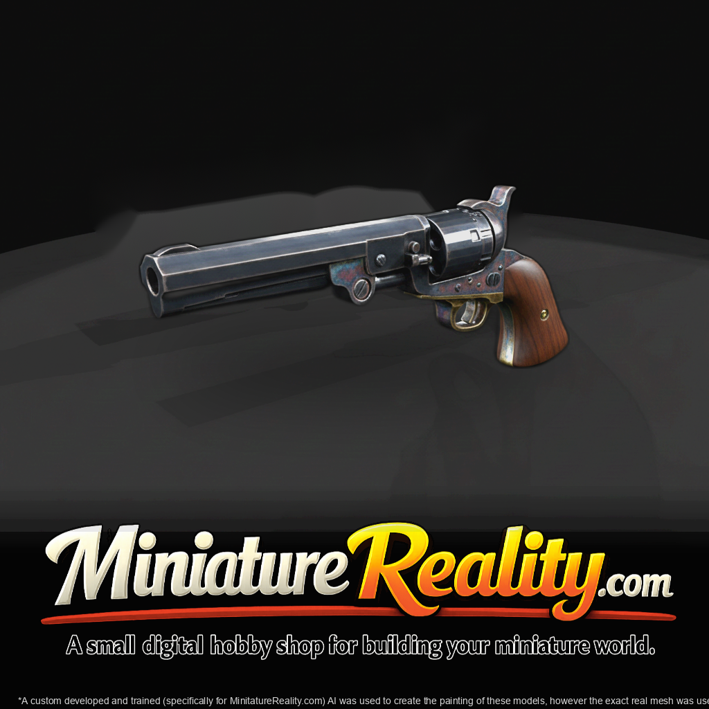 Colt 1851 Navy Revolver — Miniature 3D Model