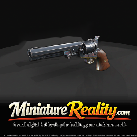 Colt 1851 Navy Revolver — Miniature 3D Model
