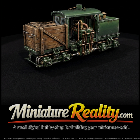 Compact Early Steam Locomotive