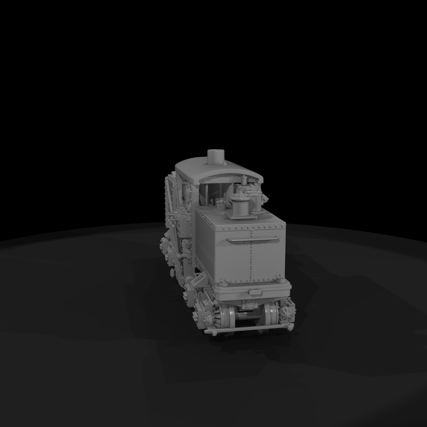 Compact Early Steam Locomotive