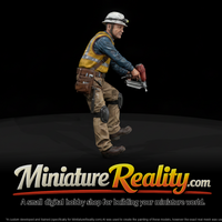 Roofing Carpenter miniature, three-quarter view — thumbnail 1