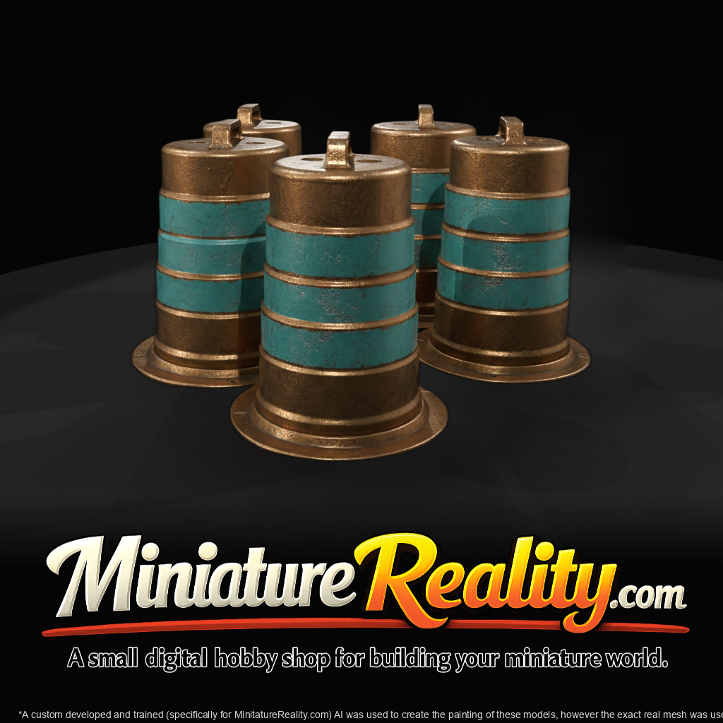 Construction Safety Barrels (Set)