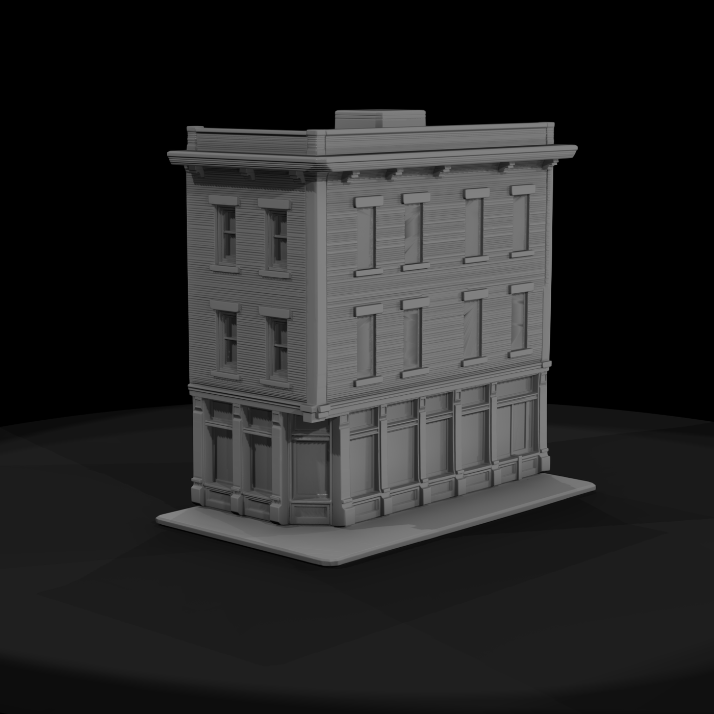 Corner Storefront Building