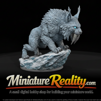 Frost Fang Lynx Beast miniature, three-quarter view — thumbnail 1