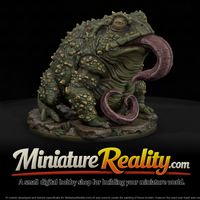 Mire Tongue Toad Beast miniature, three-quarter view — thumbnail 1