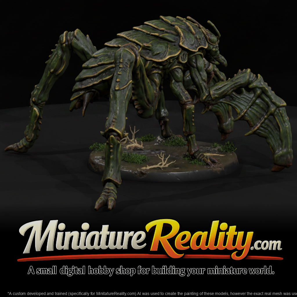 Bog Strider Waterbug Beast miniature, three-quarter view