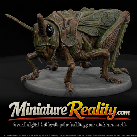 Drone Swarm Locust Beast miniature, three-quarter view