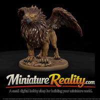 Quill Mane Griffon miniature, three-quarter view — thumbnail 1