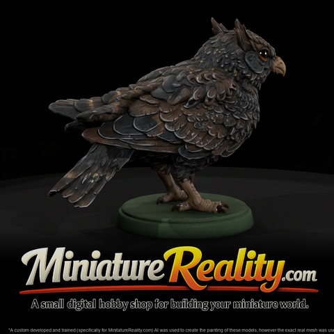 Night Glide Nightjar Beast miniature, three-quarter view