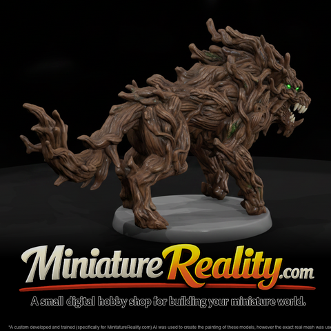 Root-Knot Stalker Beast miniature, three-quarter view