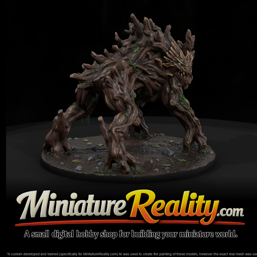 Mangrove Root Lurker Beast miniature, three-quarter view