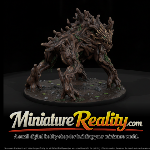 Mangrove Root Lurker Beast miniature, three-quarter view