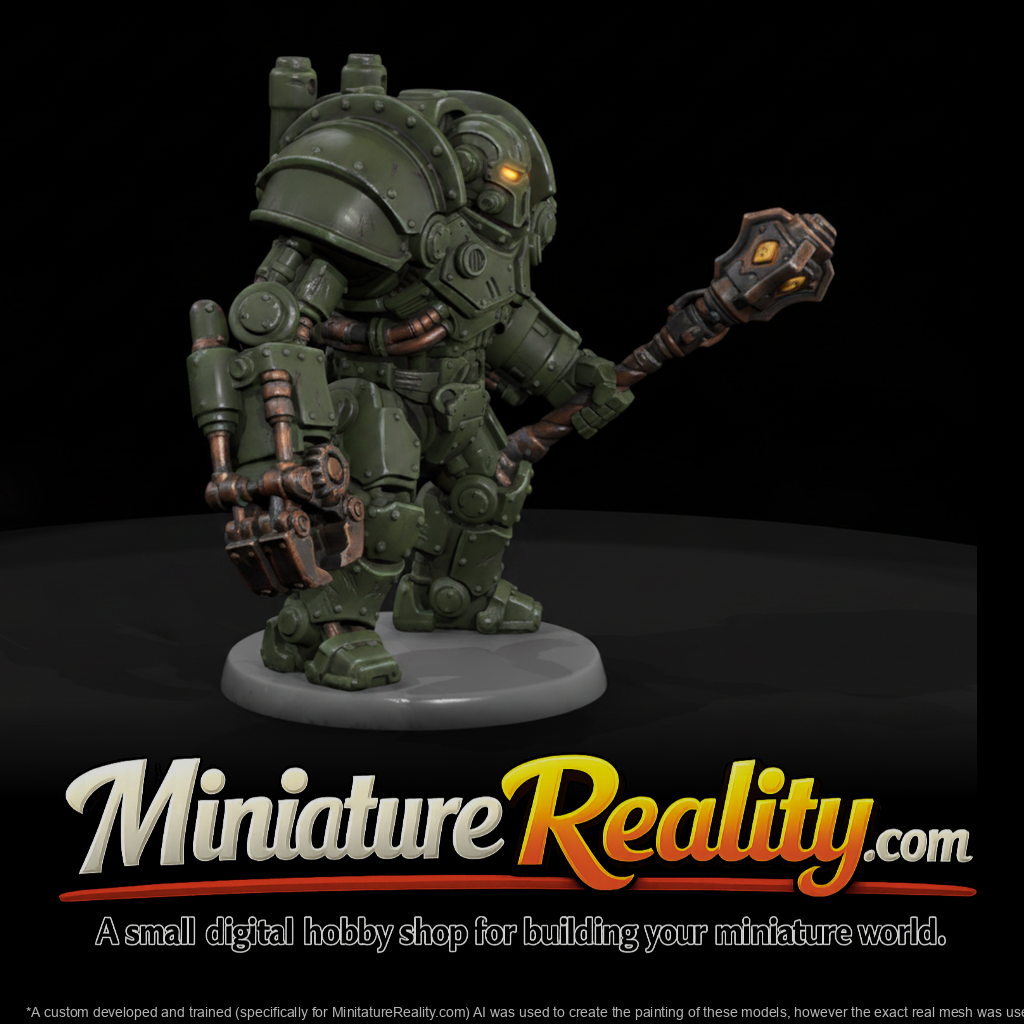 Iron-Bolt Armored Brute miniature, three-quarter view
