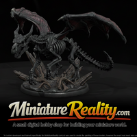 Ash Bone Drake Skeleton miniature, three-quarter view — thumbnail 1