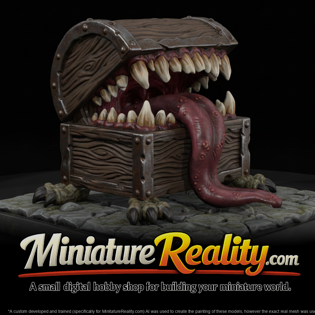 Mimic Treasure Beast Gemini A01 miniature, three-quarter view