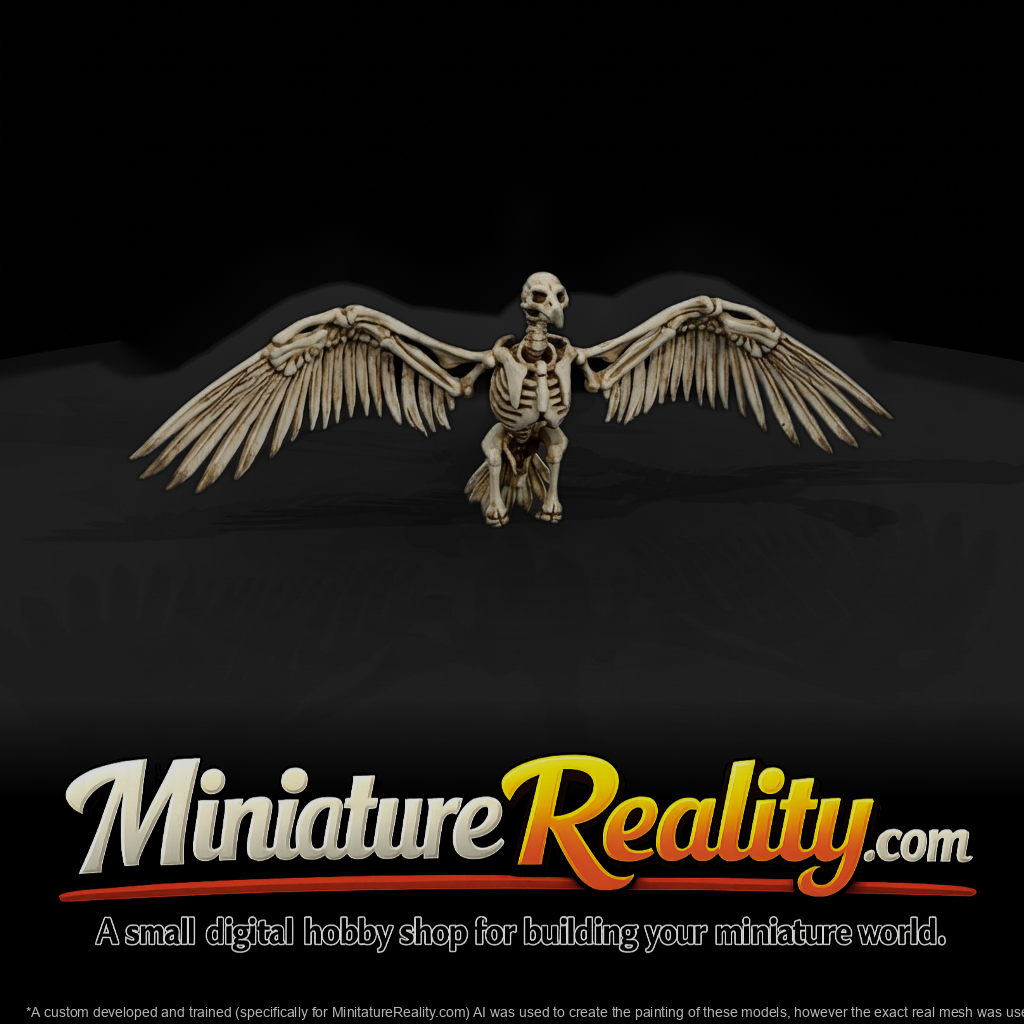Spread-Wing Avian Skeleton