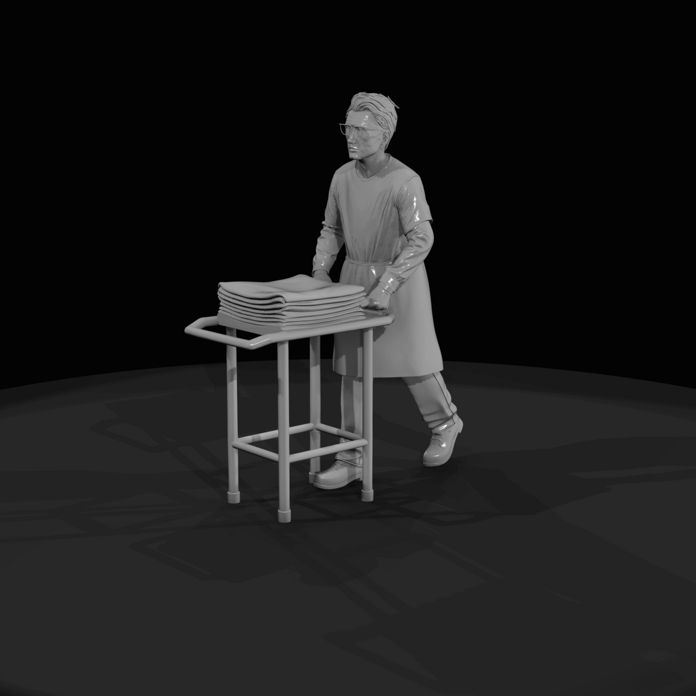 Crime Scene Coroner Assistant Noah (early 2010s)